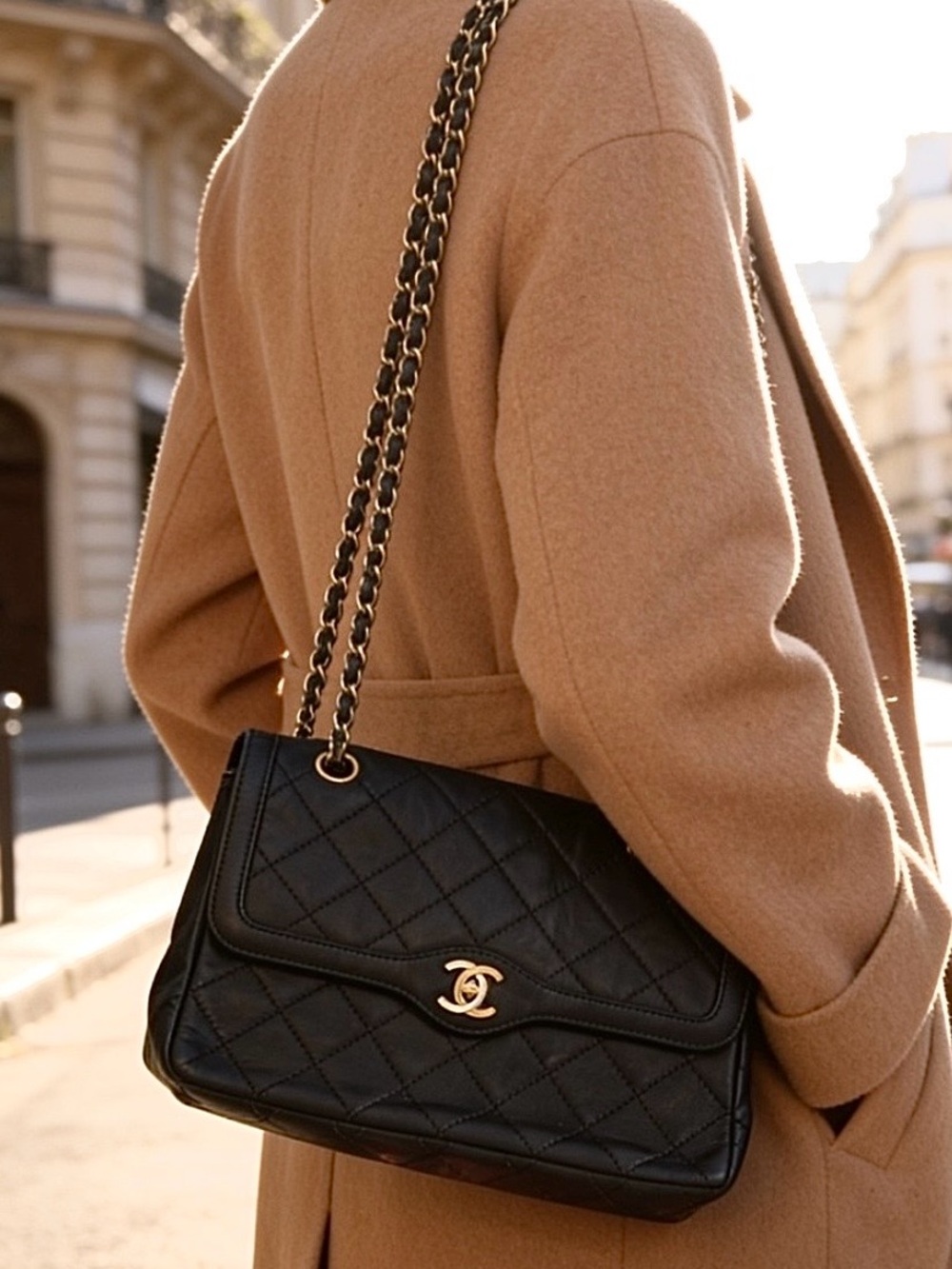 Chanel double flap quilted medium bag
